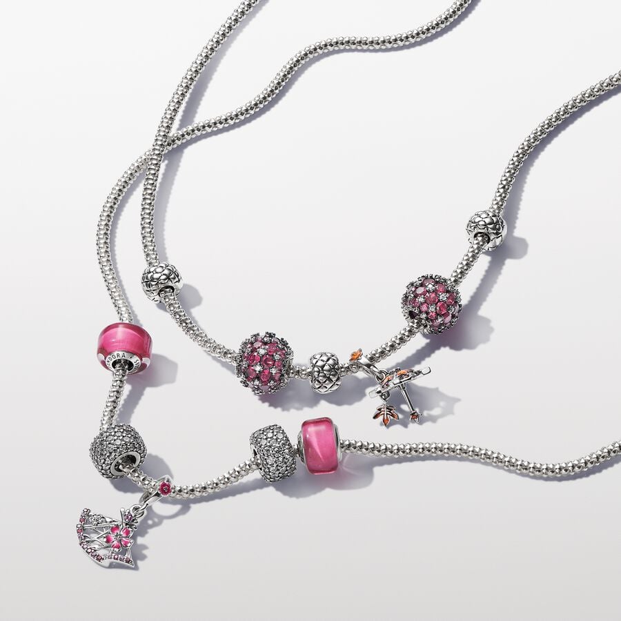 925 Silver Autumn Umbrella Charm