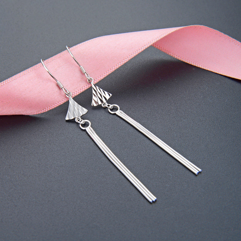 925 Sterling Silver Persimmon Earrings - Korean Style Fruit Design Dangle Earrings from Mantiny Collection