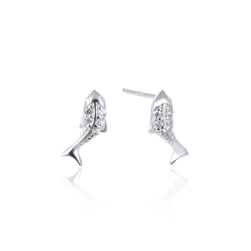 925 Sterling Silver Plated Minimalist Stud Earrings - 0.8g Ins Style Earrings with Plastic Backs, Simple & Trendy