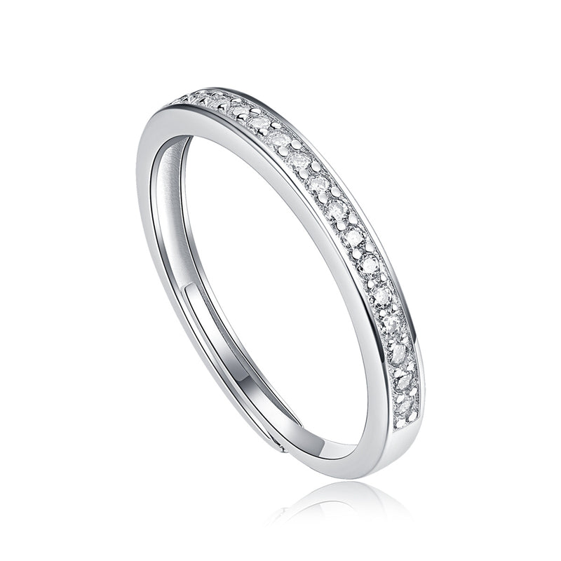 Chic Geometric Silver Rings for Him & Her