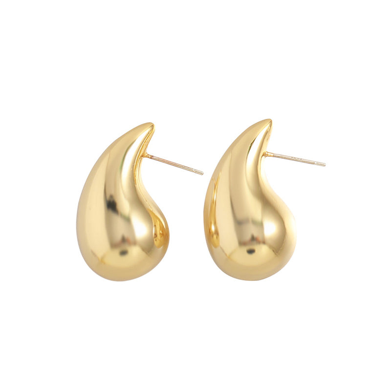 Geometric Gold & Silver Plated Stud Earrings for Women - Large Medium Small Sizes | Minimalist Everyday Jewelry