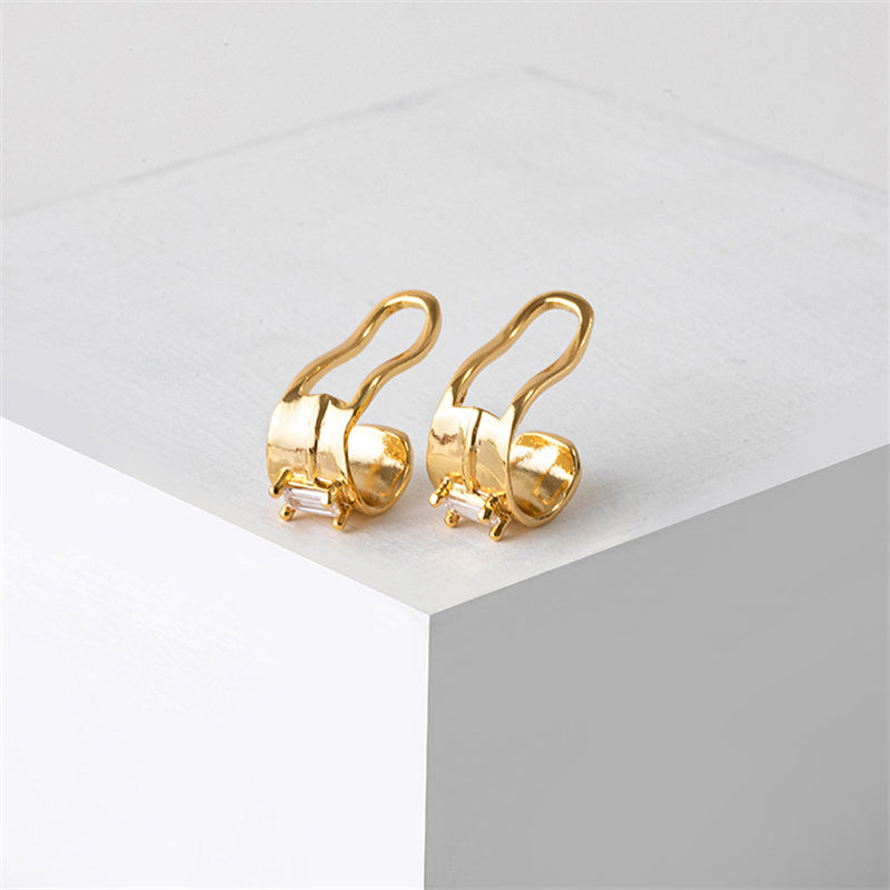 Geometric Tragus Clip Earrings in Gold & Gold-Tone - Sweet & Edgy No-Piercing Ear Cuffs for Women