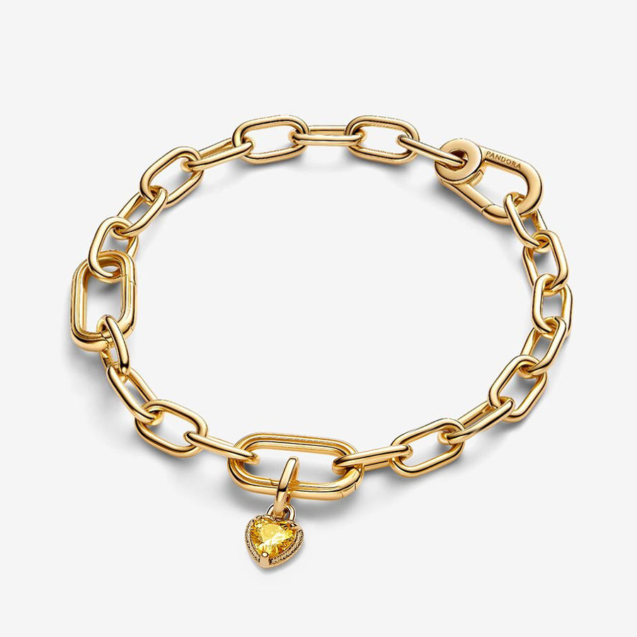 Tiny Heart Charm with Textured Gold Border