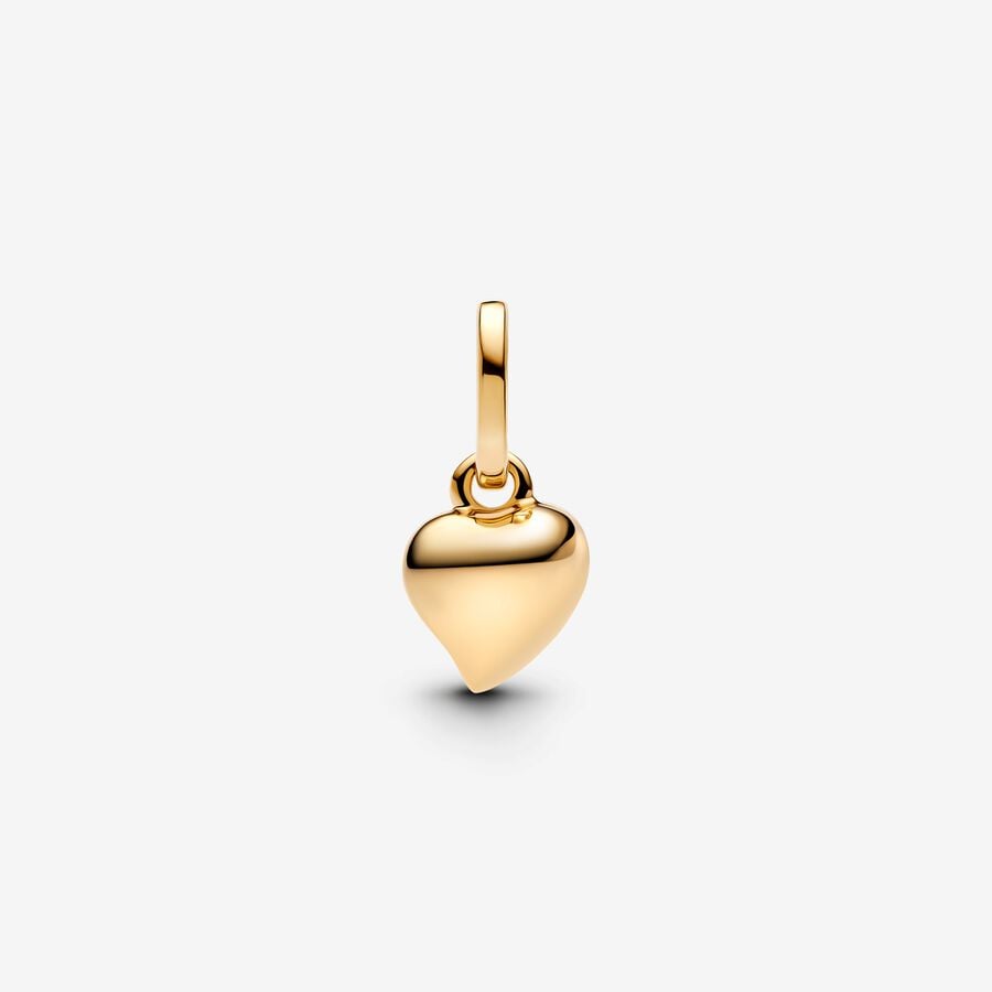 14K Gold Heart Mini Charm