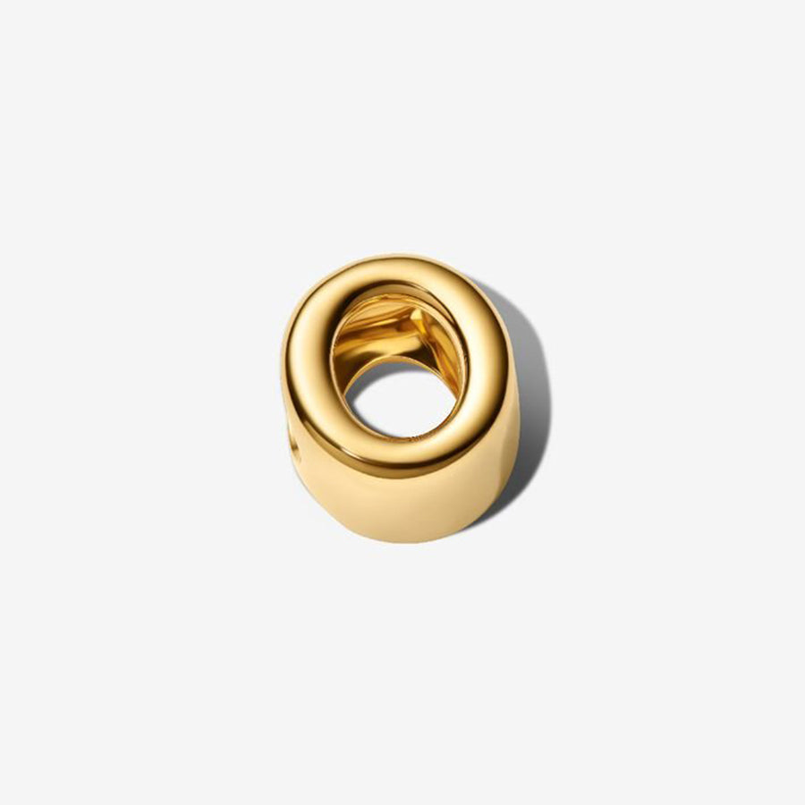 14K Gold Plated Letter O Charm