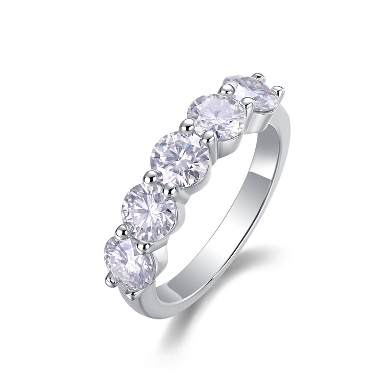 Minimalist Circle Diamond Ring for Women