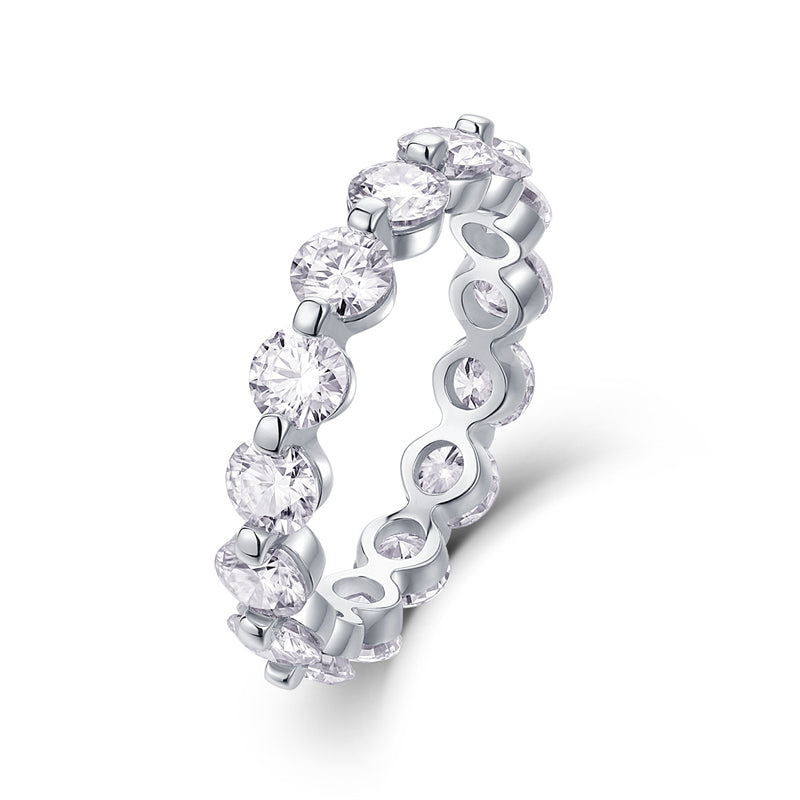Minimalist Geometric Silver Ring for OL Fashion