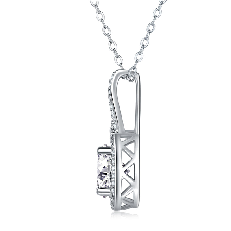 Modern Women's Necklace with Geometric Gourd Pendant