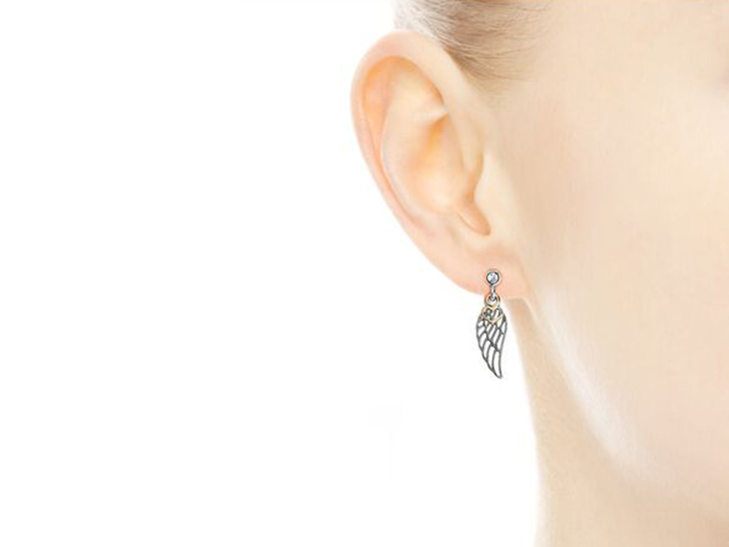 Angelic Heart Drop Earrings