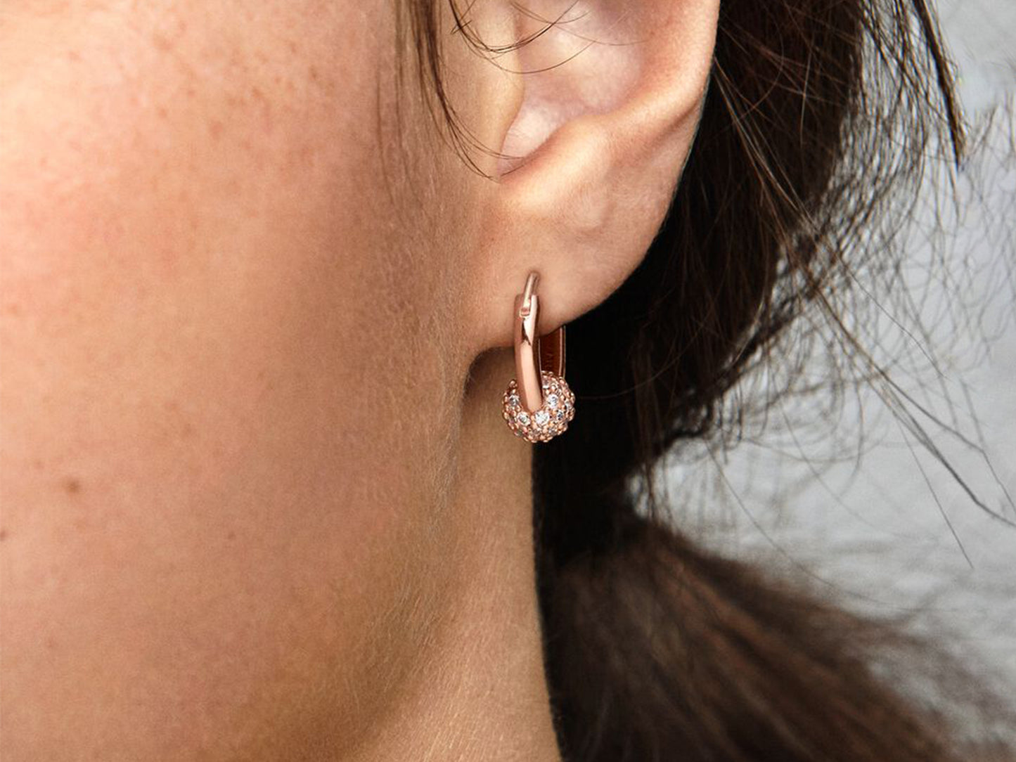 Bead Cascade Elegance Hoop Earrings