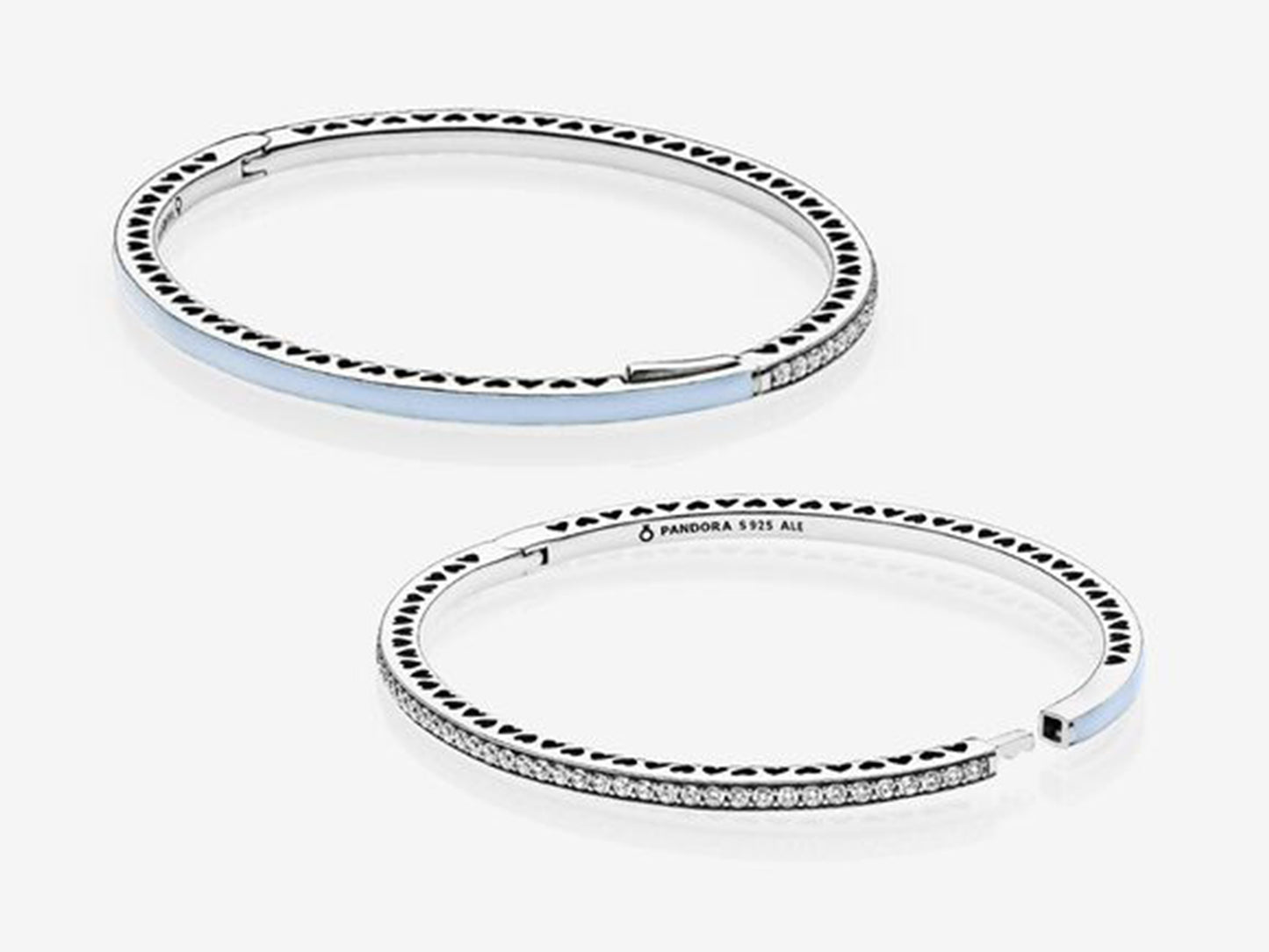 Bright Blue Heart Charm Bracelet
