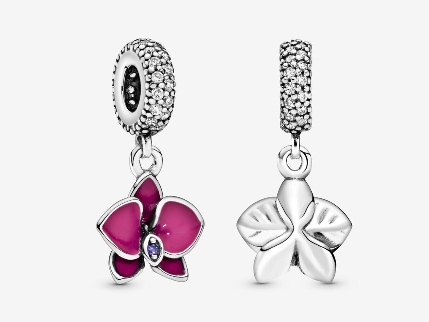 Enchanting Purple Orchid Charm