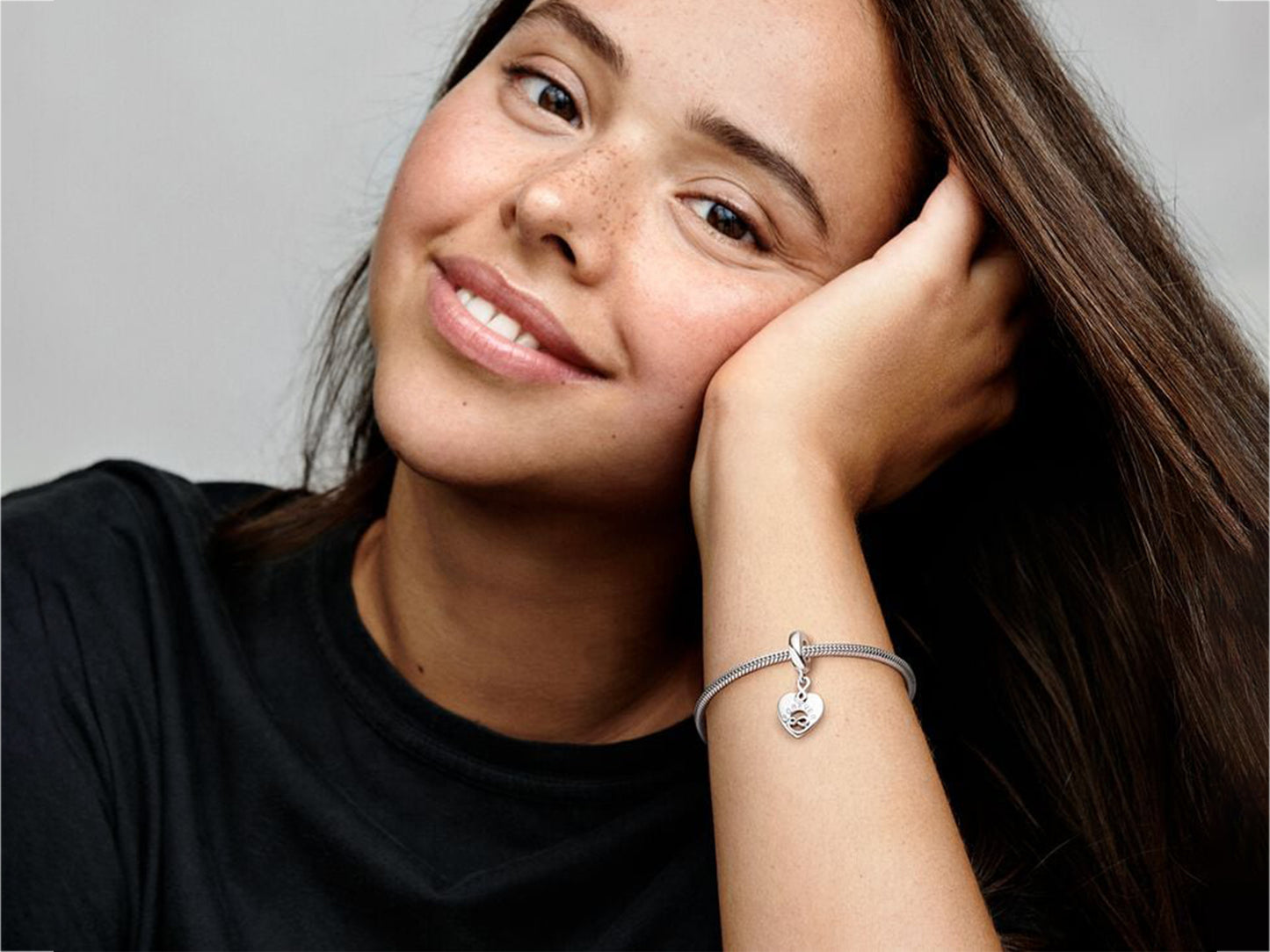Friends Forever Heart Dangle Charm