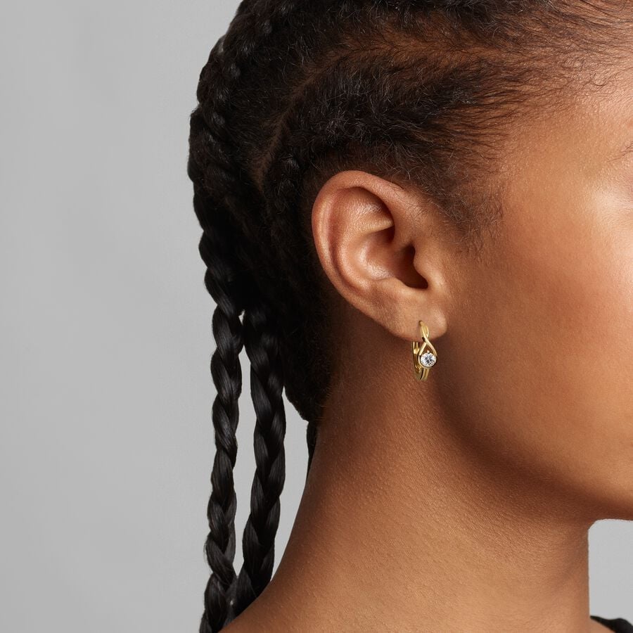 Lab-grown Diamond Hoop Earrings 0.50 carat tw 14k Gold