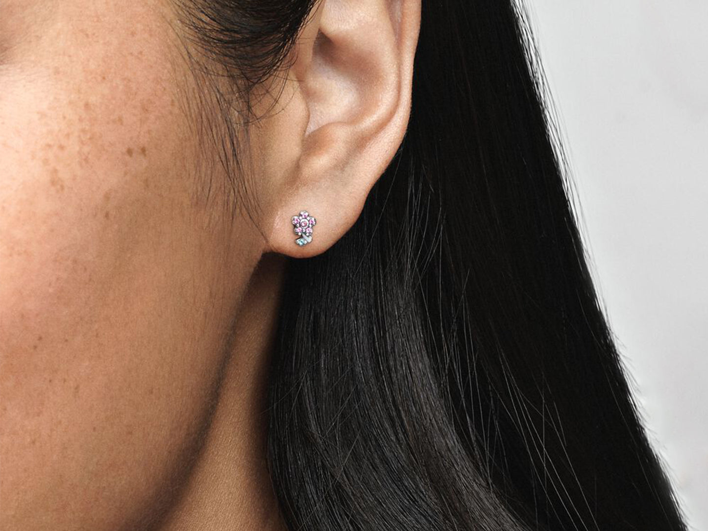 Floral Solo Stud Earrings