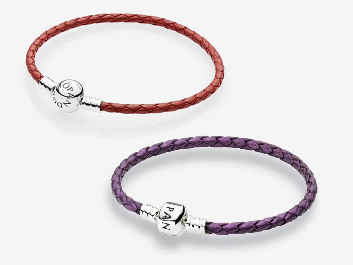 Purple Double Leather Bracelet