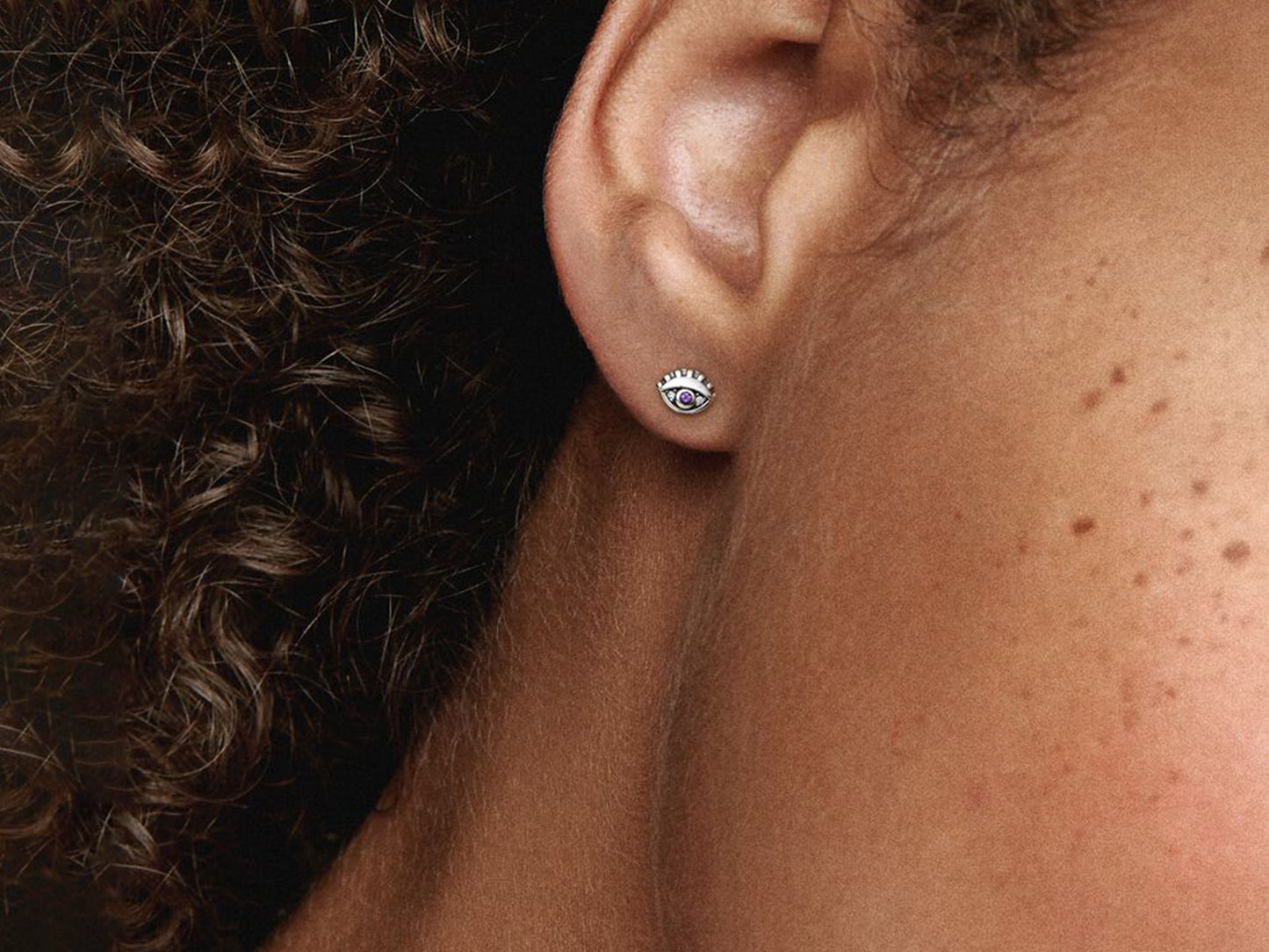 Mystic Eye Solo Stud Earrings