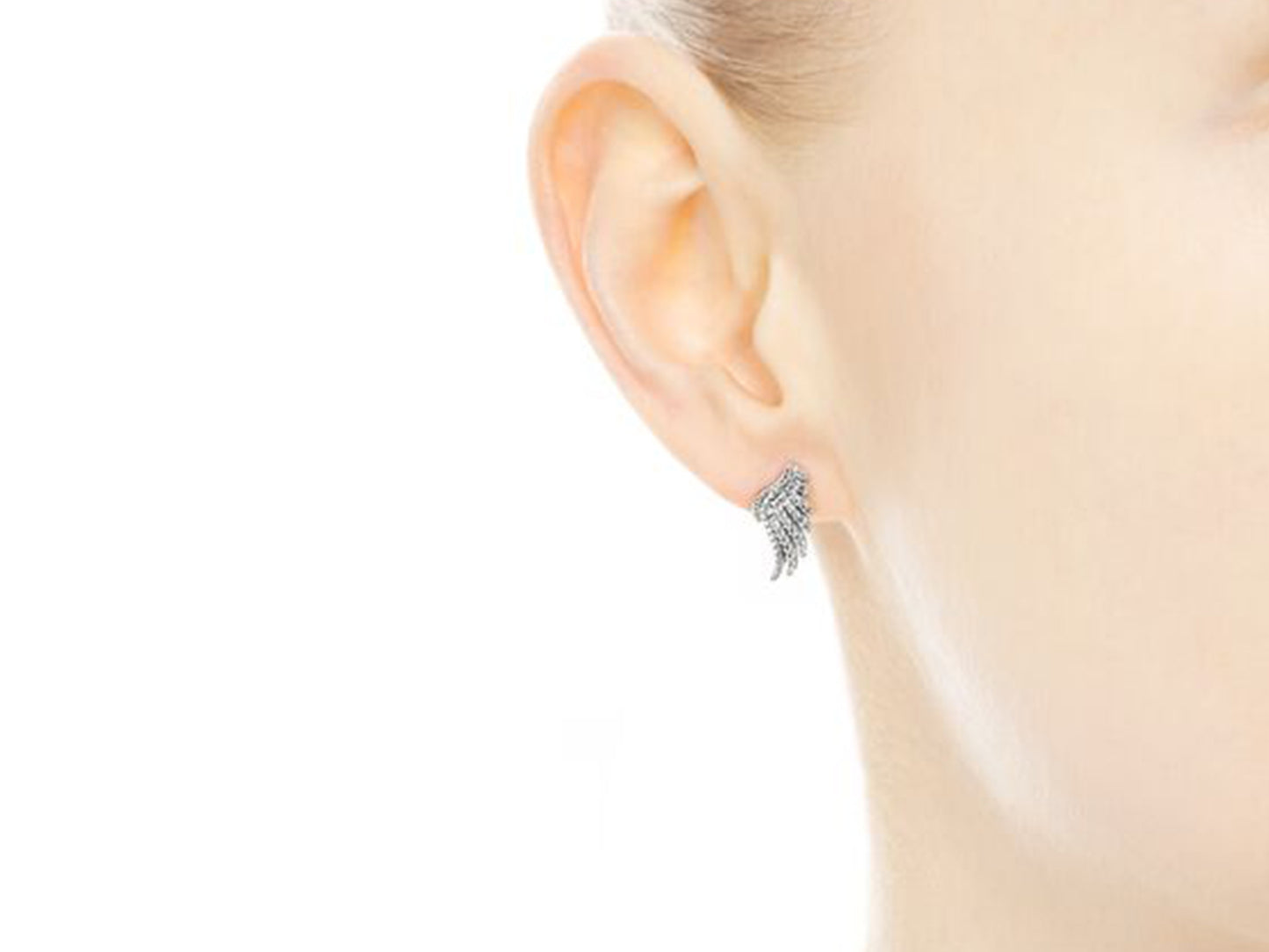 Phoenix Feather Stud Earrings