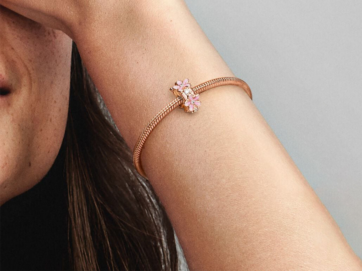 Pink Daisy Clip Charm