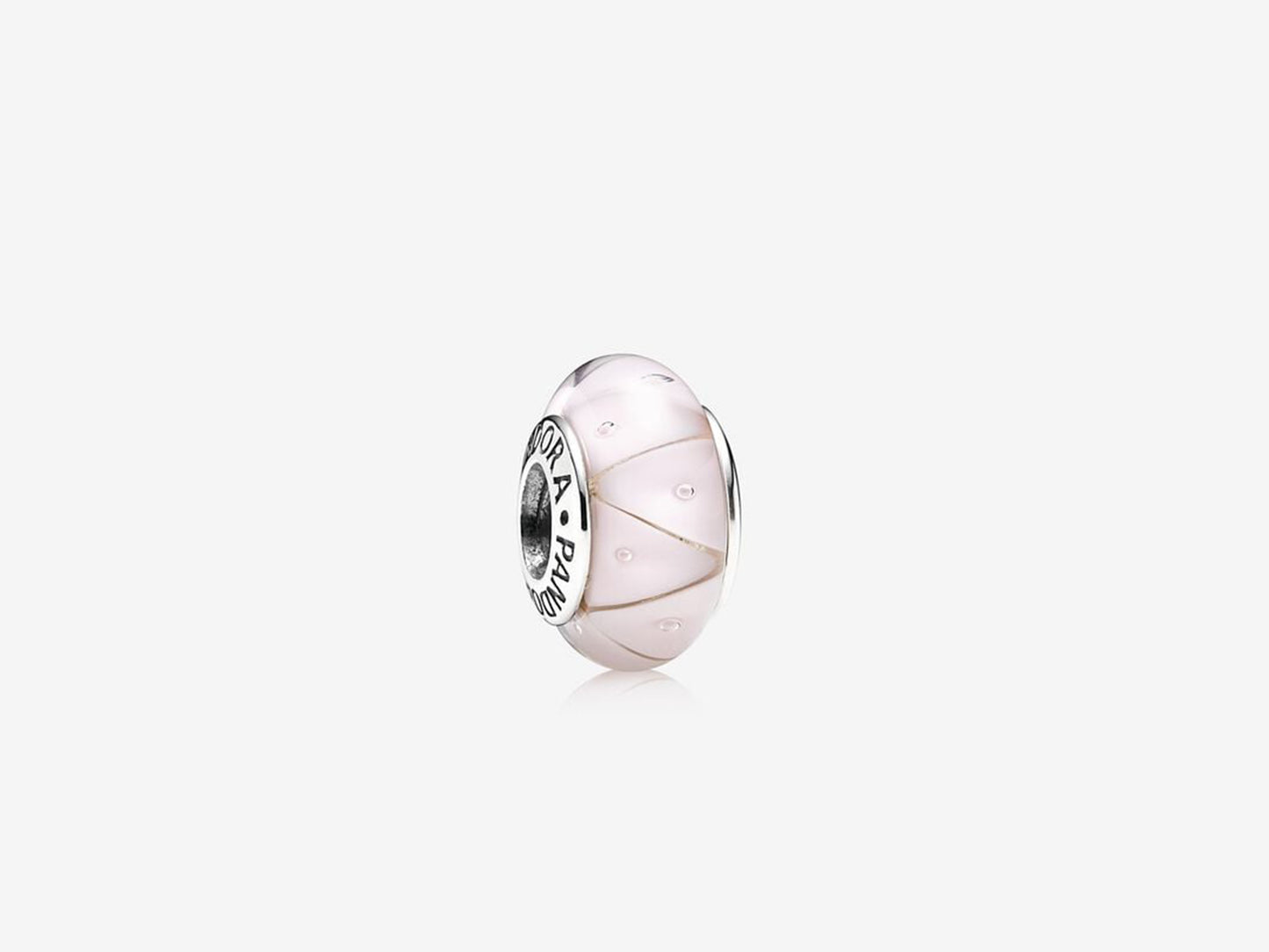 Pink Geometric Glass Charm