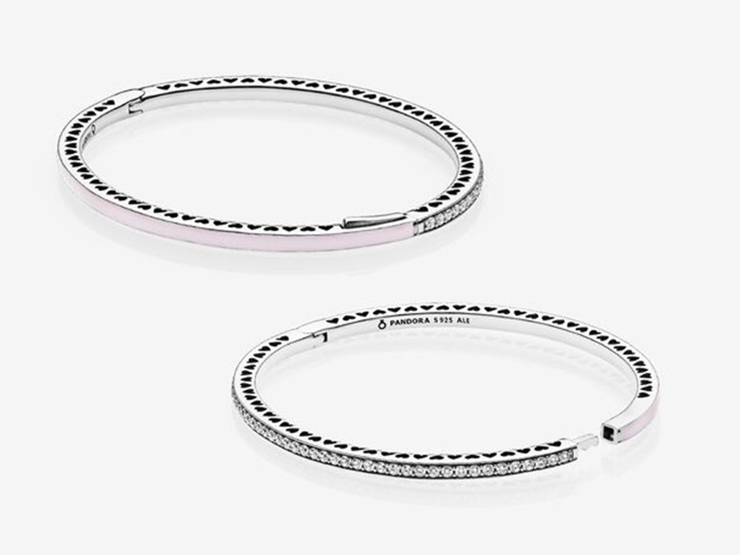 Pink Heart Charm Bracelet
