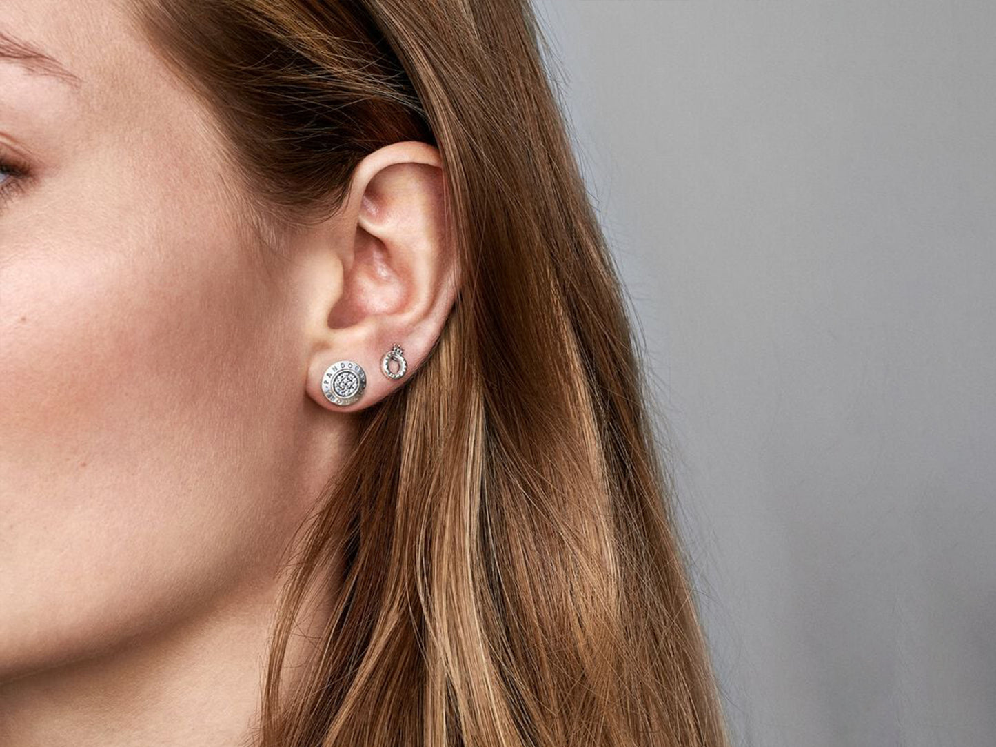 Polished Silver Crown Earrings
