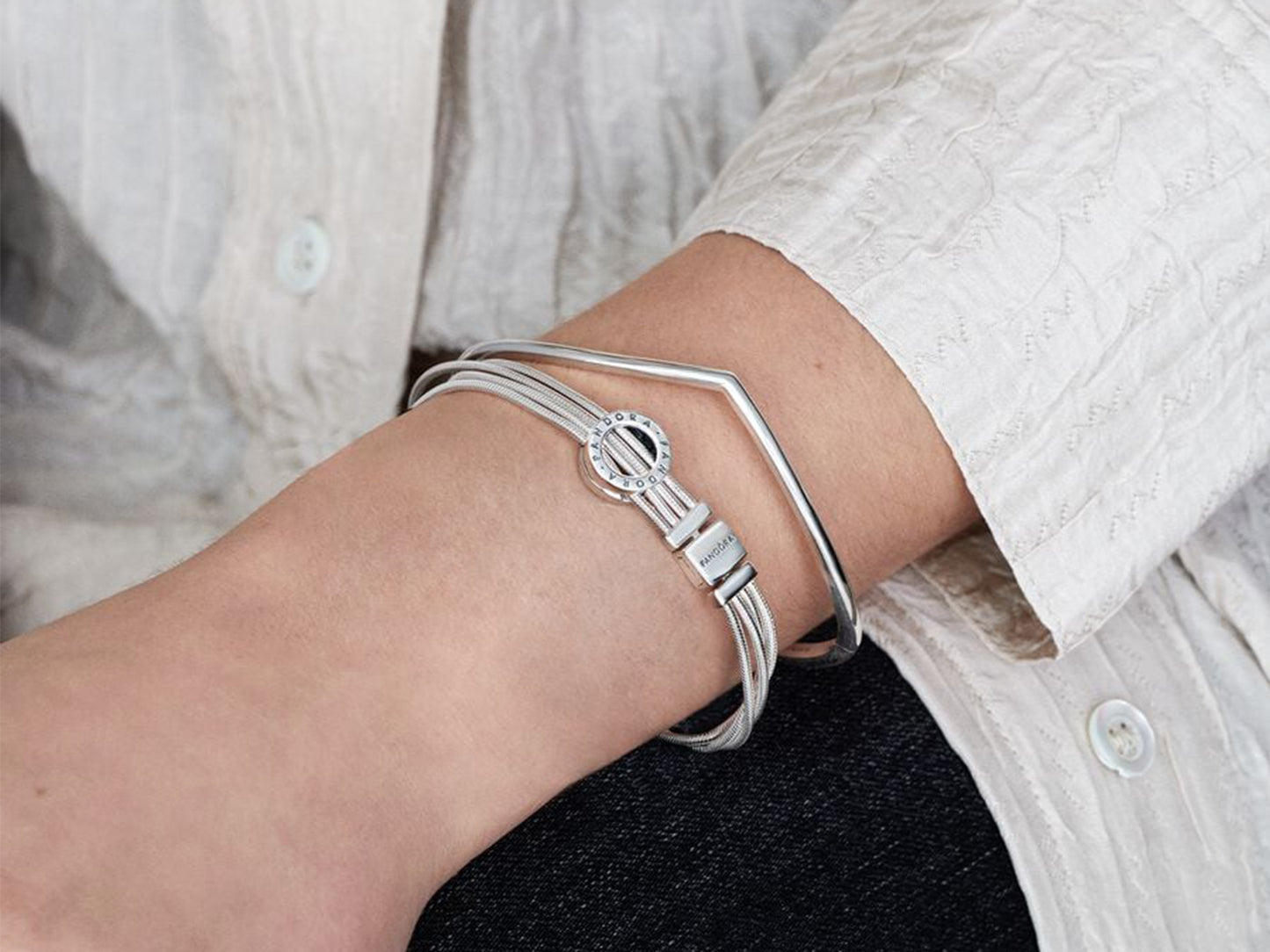Polished Wishbone Bracelet