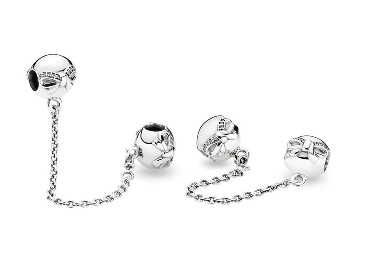 Pretty Bow Safety Chain Charm