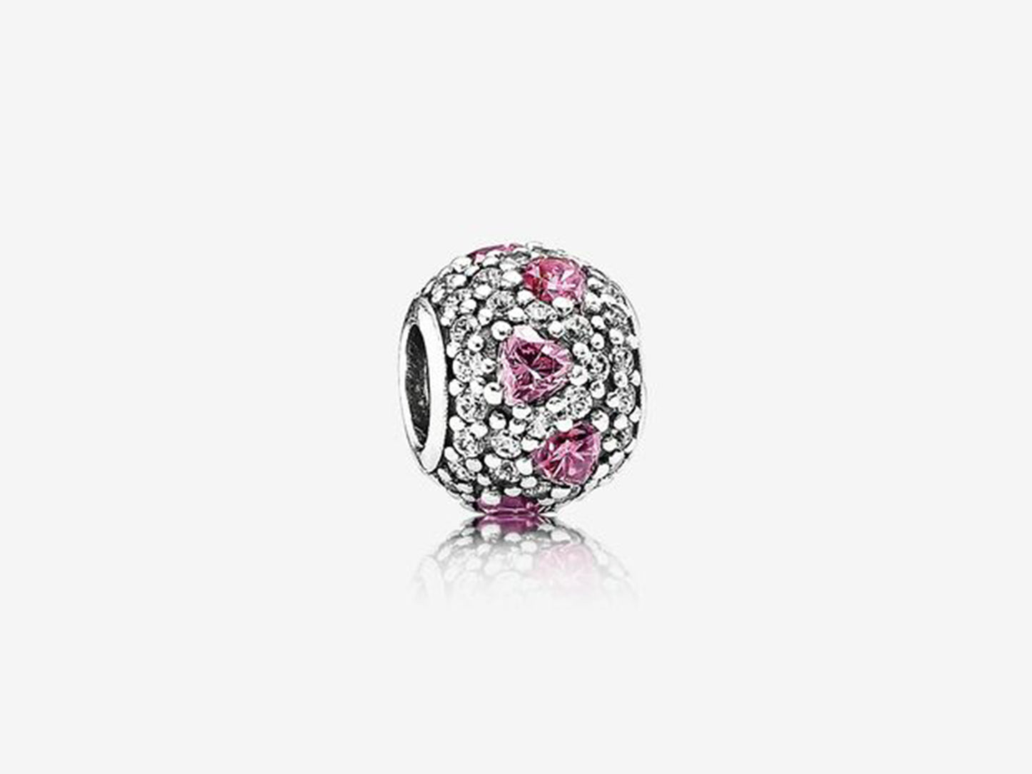 Radiant Pink Heart Charm