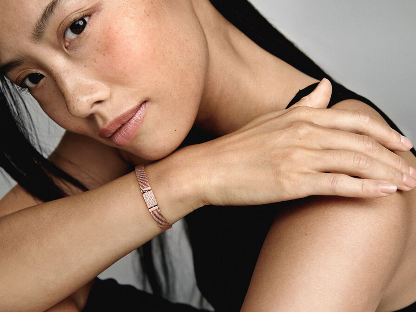 Reflexions Long Clasp Pavé Bracelet