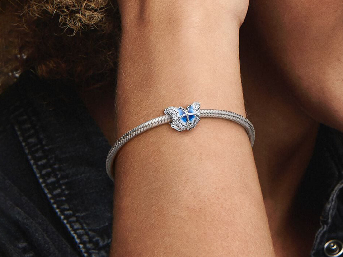 Blue Butterfly Sparkling Charm
