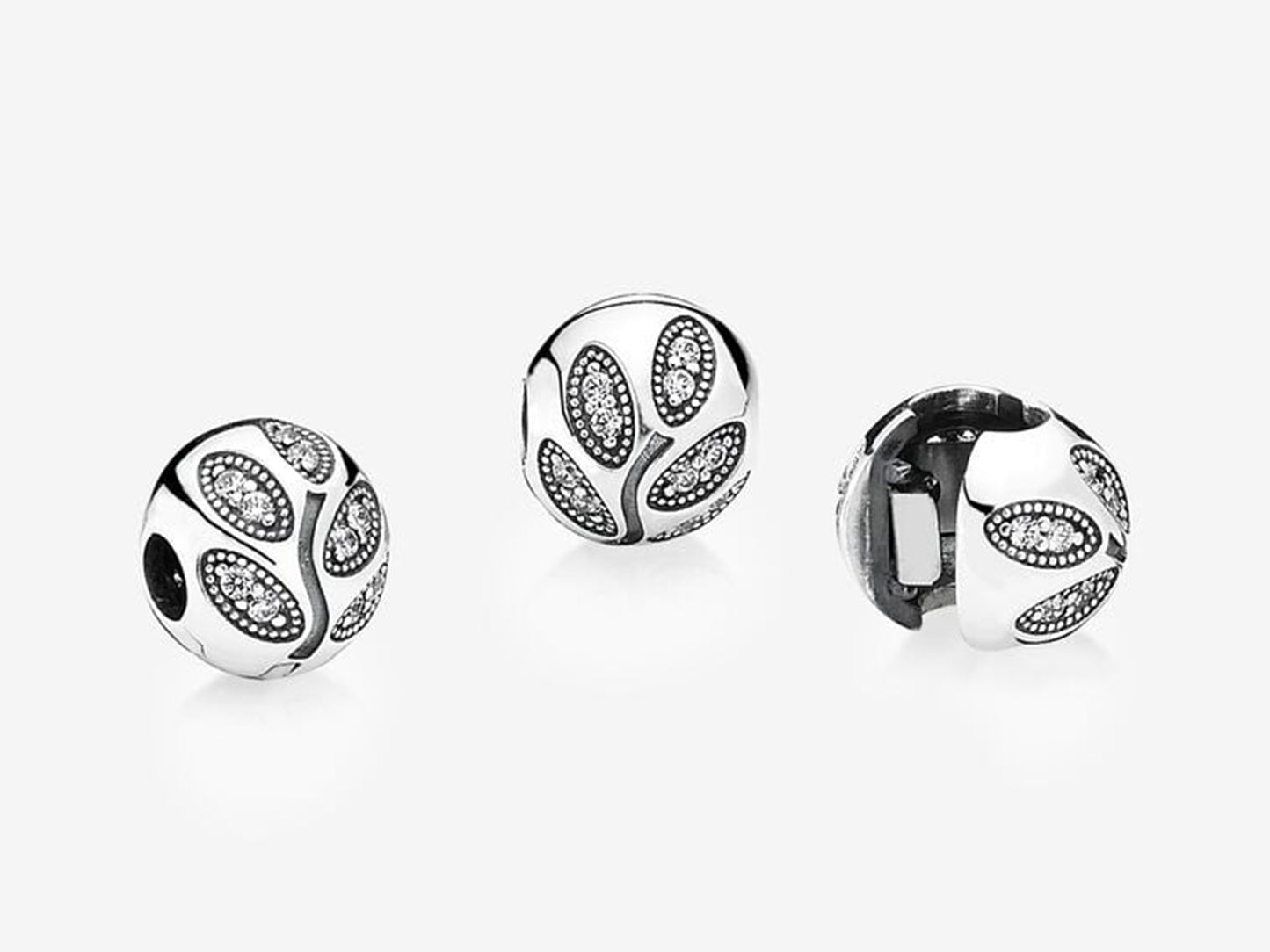 Sparkling Foliage Clip Charm