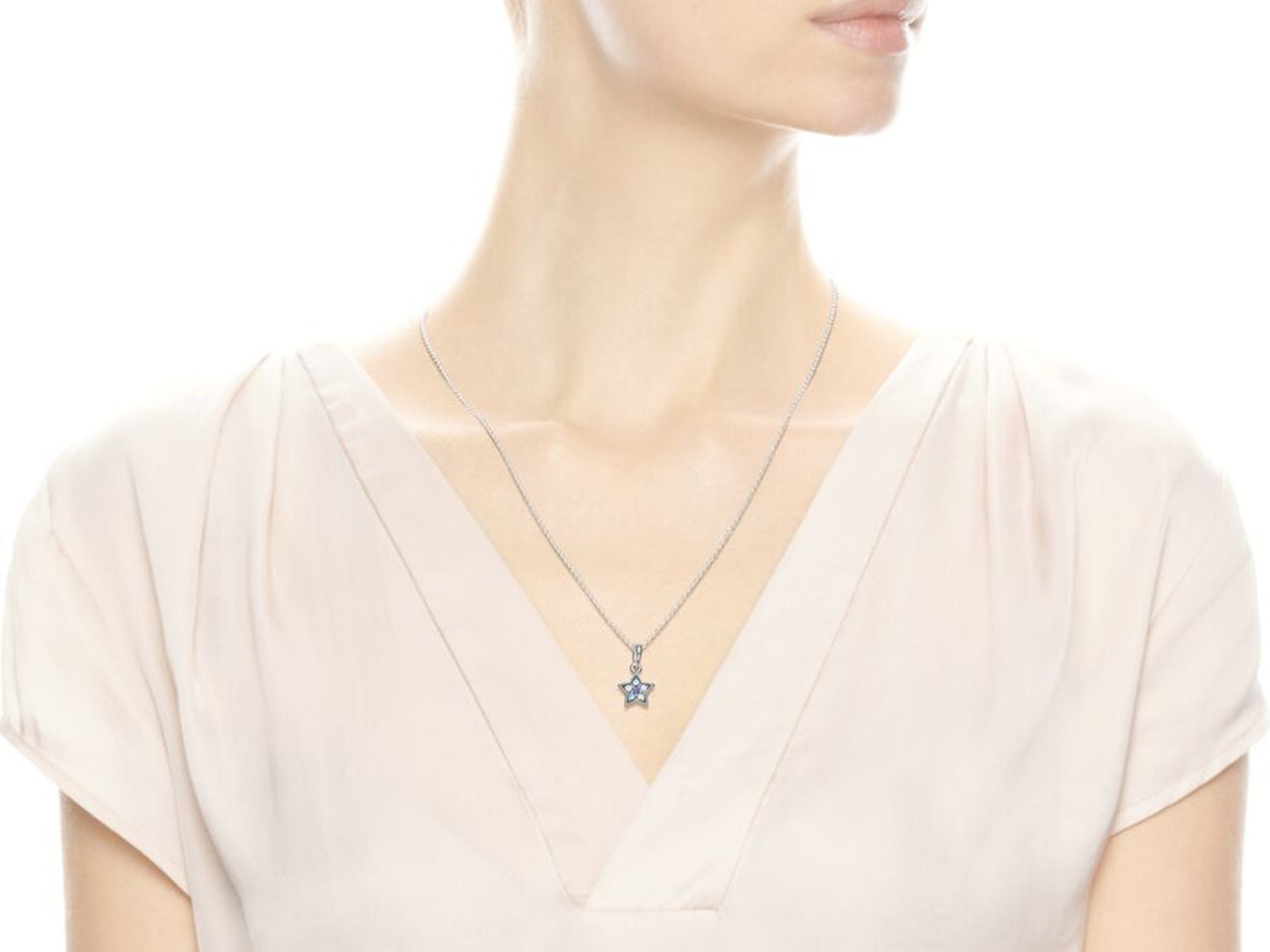 Bright Blue Star Pendant