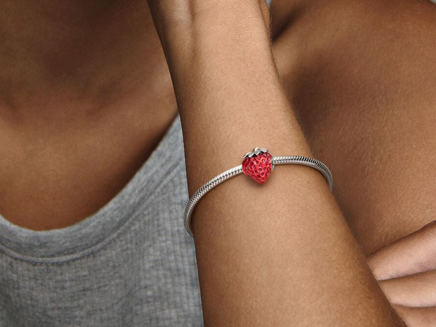 Seeded Strawberry Fruit Charm