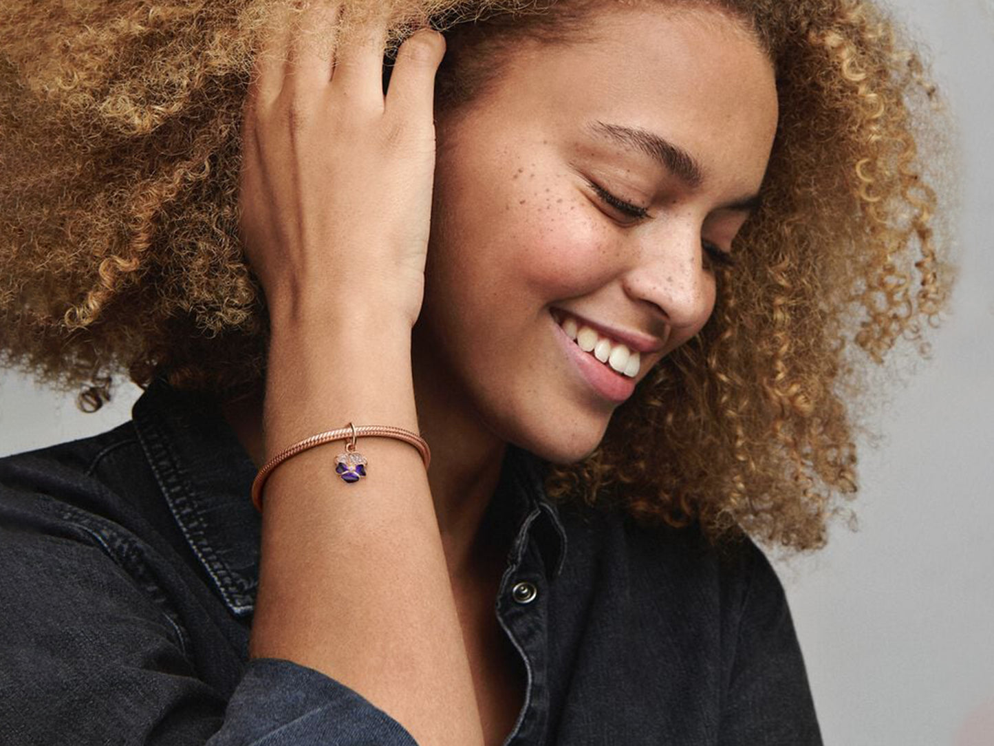 Tri-Color Pansy Charm