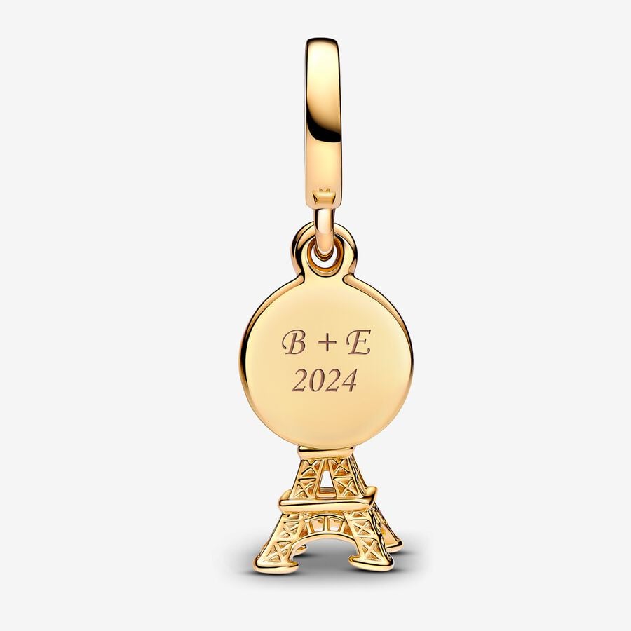 Paris Eiffel Tower Diamond Charm