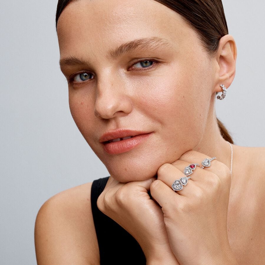 Connected Love Hoop Earrings