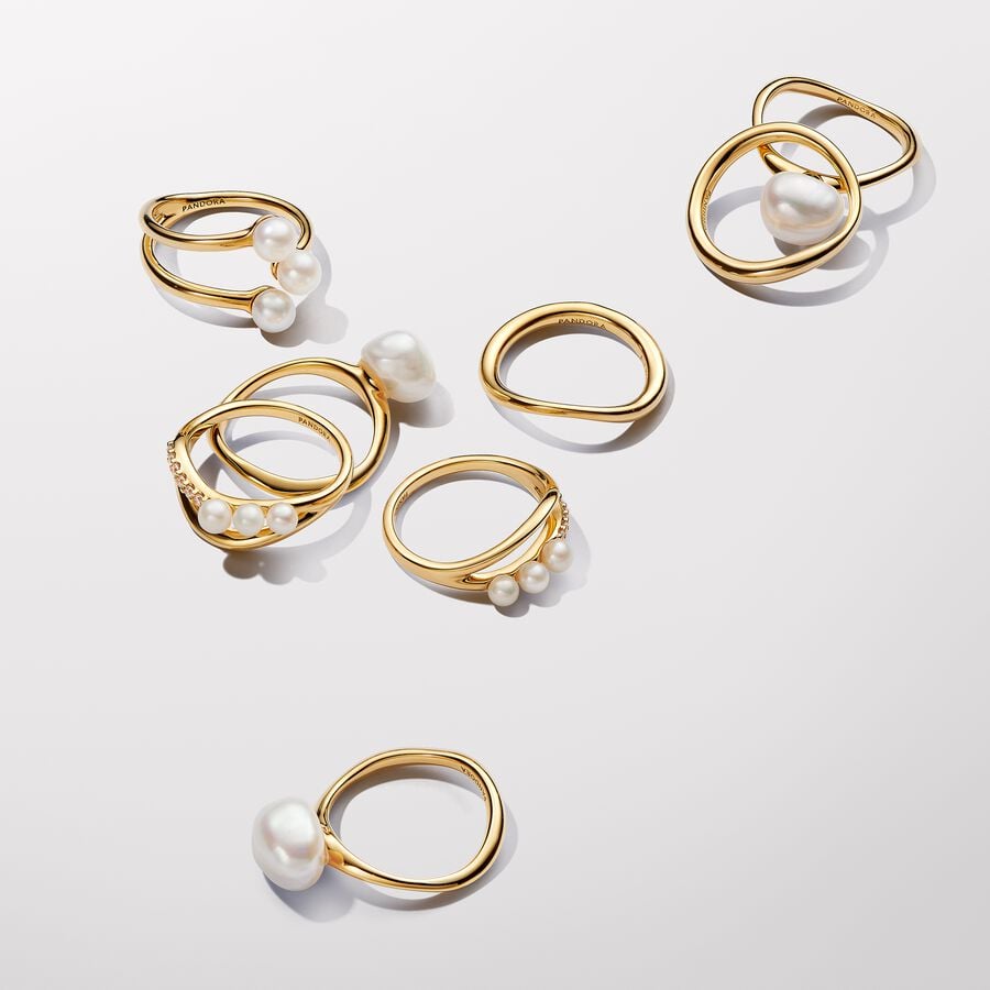 Baroque Pearl Gold Ring