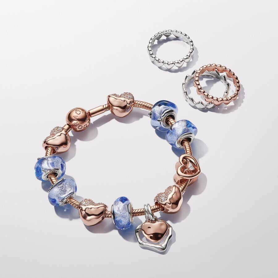 Rose Gold Heart Band Ring
