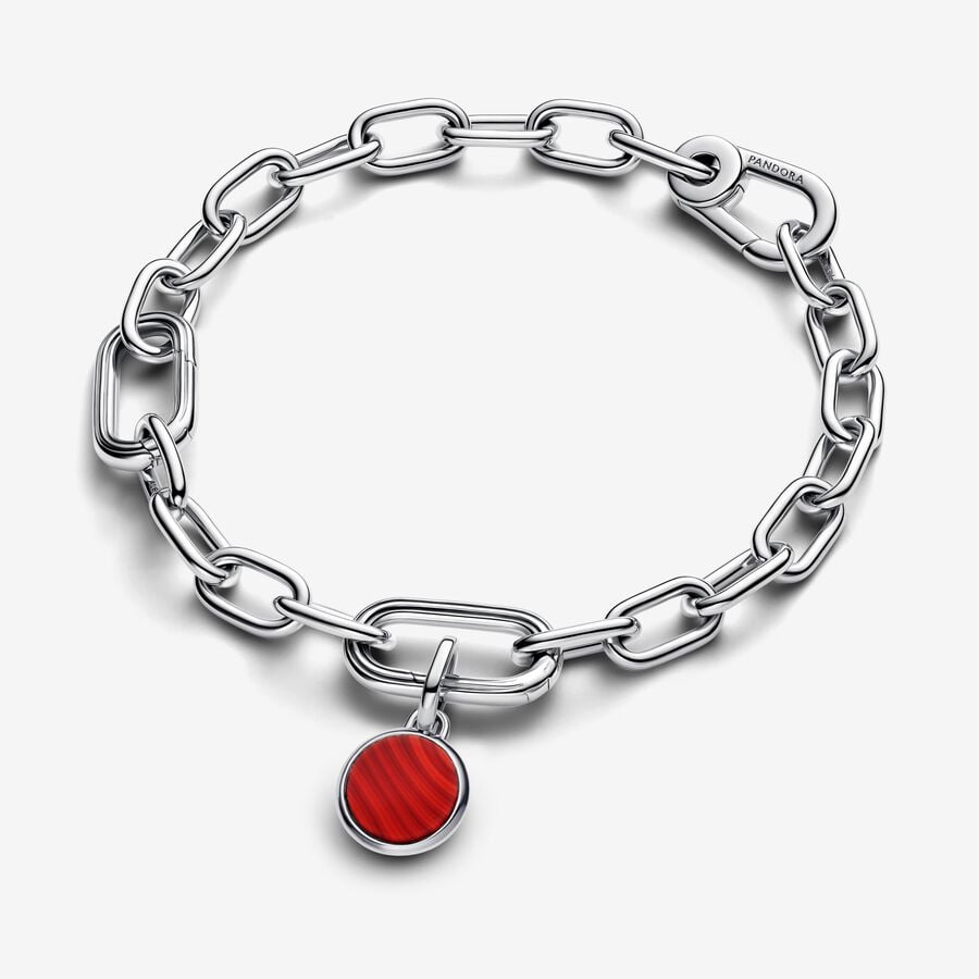 Vibrant Red Wavy Effect Charm