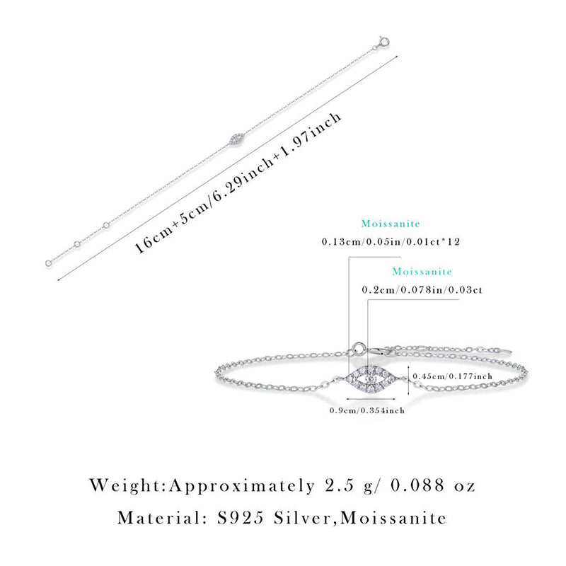 Stylish Women's Moissanite Bracelet with Geometric Design