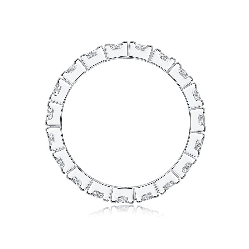 Trendy Round Silver Ring for Women