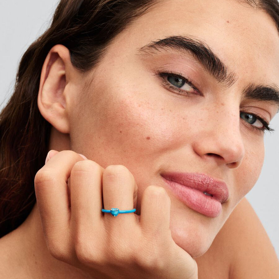 Turquoise Heart Sterling Silver Ring