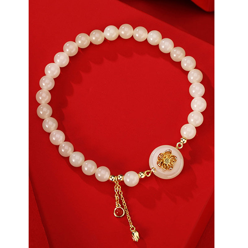 Twin Lotus Bracelet 925 Silver Modern Chinese Jewelry