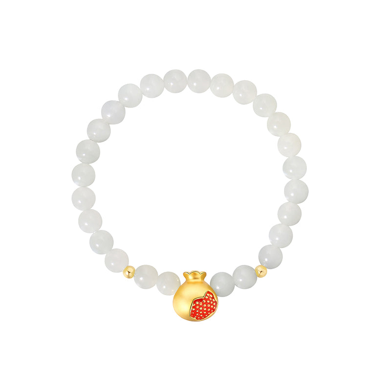 Vintage Money Purse Bracelet Jade Beads Sterling Silver