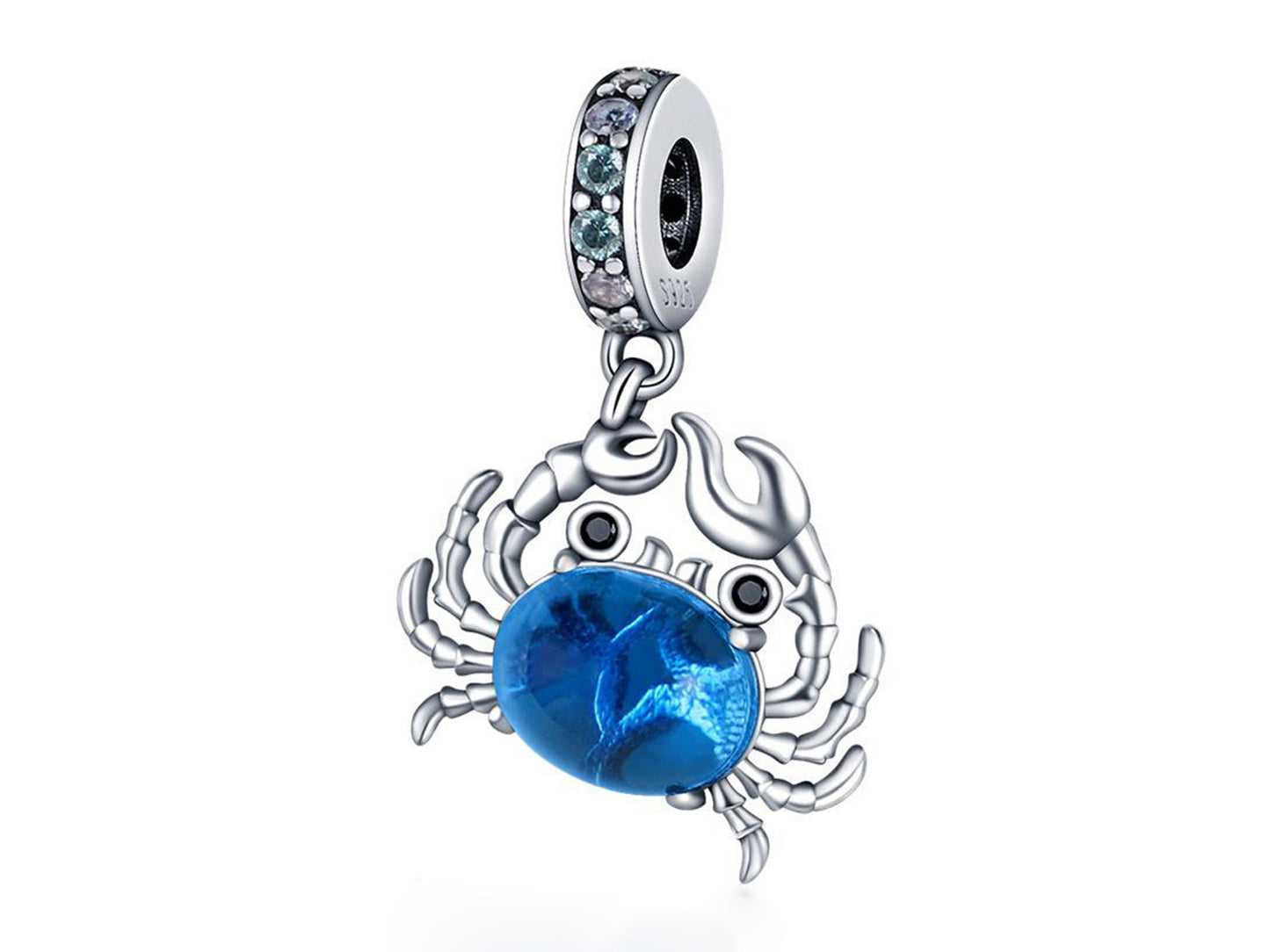 Murano Glass Sea Turtle Dangle Charm
