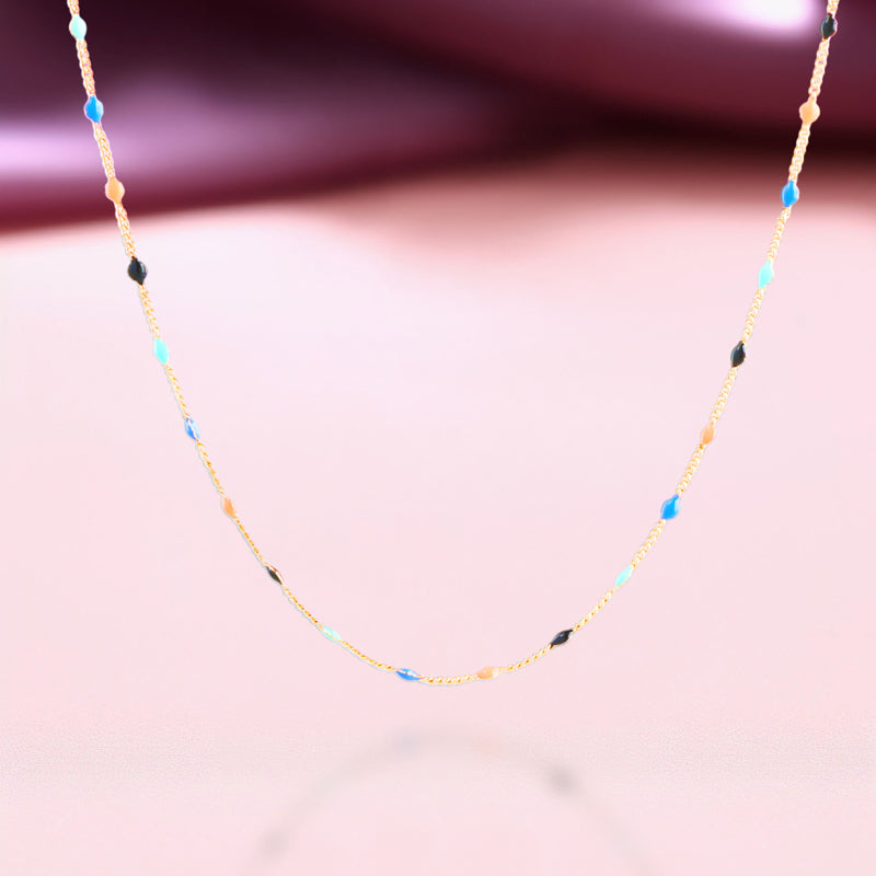 Stylish Chopin Chain with Drip Beads