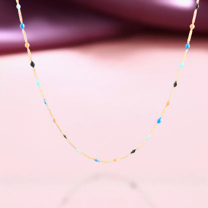 Stylish Chopin Chain with Drip Beads