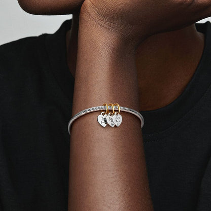 Two-tone Splittable Friendship Triple Dangle Charm