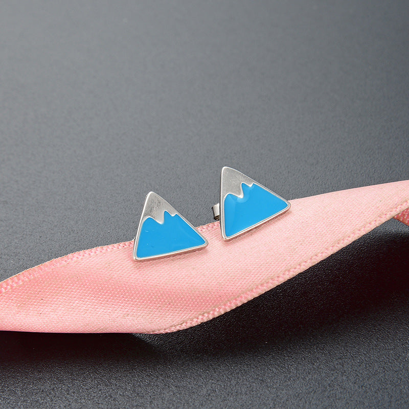 925 Sterling Silver Enamel Cactus Stud Earrings - Professional Botanical Earrings with Plastic Backs